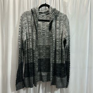 Maurices Black and Gray Women's Cardigan